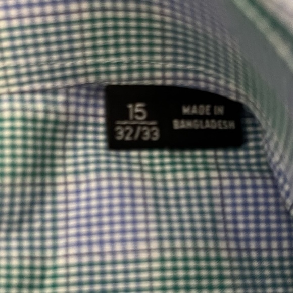 EUC Hugo Boss "Mark US" Plaid Sharp Fit Dress Shirt- Size: 15 32/33 - Picture 5 of 8